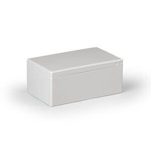 ENSTO CUBO D 120 X 200 X 86 MM, PC, KAPSLING, SLÄTA SIDOR, GRÅTT LOCK
