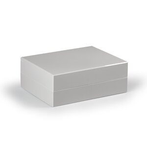 ENSTO CUBO D 230 X 300 X 111 MM PC KAPSLING SLÄTA SIDOR, GRÅTT LOCK