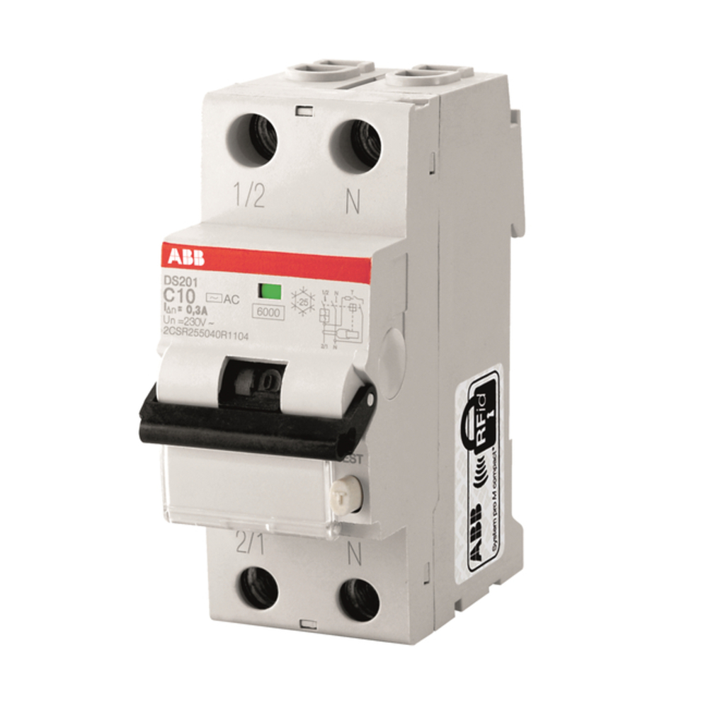 ABB 1P+N B16 30MA A-TYP PERSONSKYDDSBRYTARE