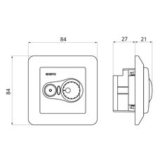 BASIC55 ECO 3600W IP30 BLUETOOTH KOMBINATIONSTERMOSTAT