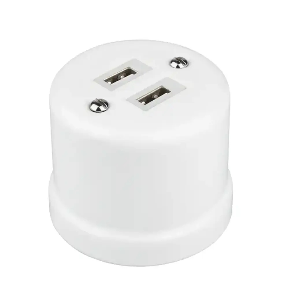 FND UTANPÅLIGGANDE USB LADDSTATION VIT PORSLIN