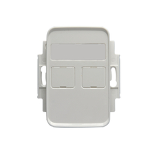 JUSSI RJ45 FÄSTRAM / CENTRUMPLATTA 100MM FÖR 2XRJ-45 KEYSTONE 